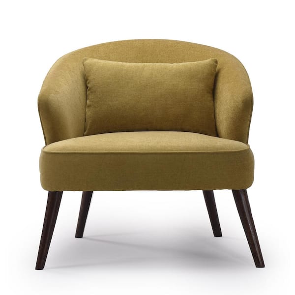 Unbranded Pagi Brown Upholstery Accent Arm Chair