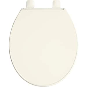 Border Round Closed Front Toilet Seat in Biscuit