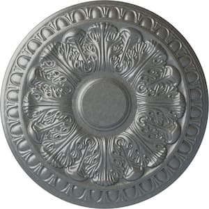 15-3/4 in. x 1-1/2 in. Colton Urethane Ceiling Medallion (Fits Canopies upto 4-3/4 in.), Platinum