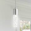 JONATHAN Y Bolha 4.75 in. 1-Light Bubble Acrylic/Iron Modern Minimalist Integrated LED Chrome Pendant JYL7221A