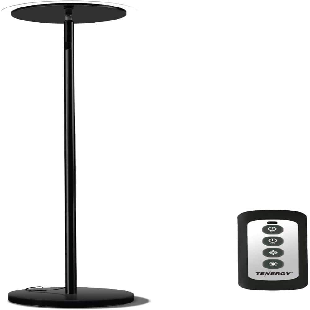 Tenergy Torchiere 70 in. H 30-Watt Black Dimmable LED Floor Lamp 59117  The Home Depot
