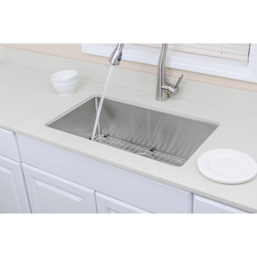 30'' Matte Stainless Steel Undermount Single Bowl Kitchen Sink