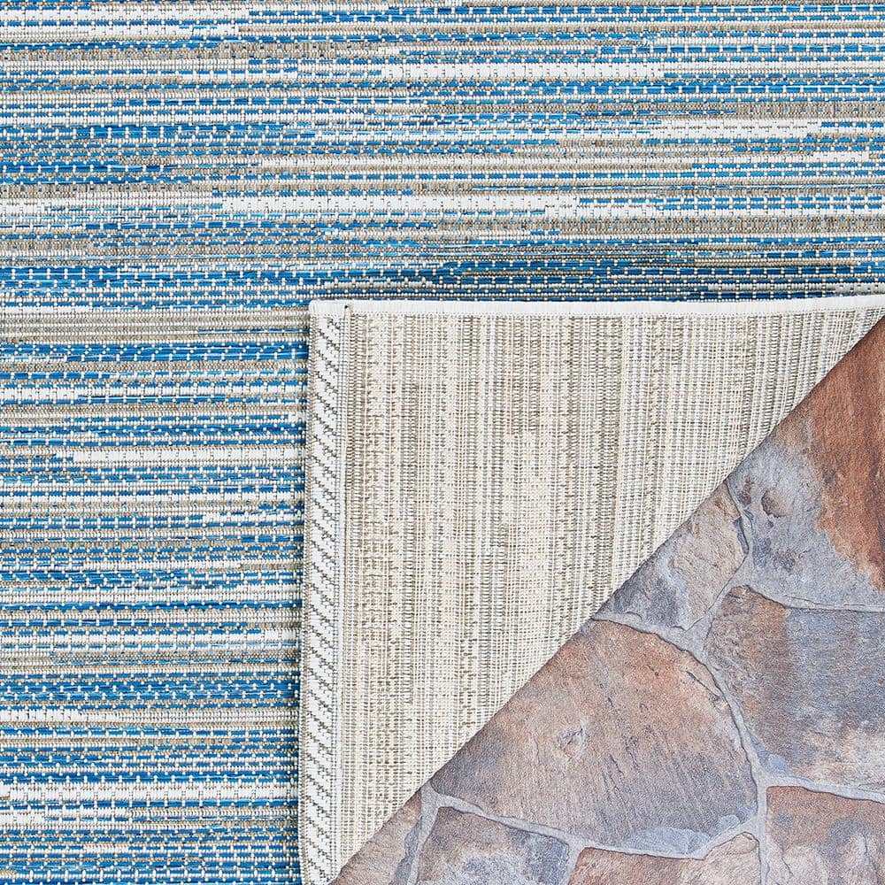 Monte Carlo Ocean-Champagne 2'3" x 7'10" Synthetic Runner Rug