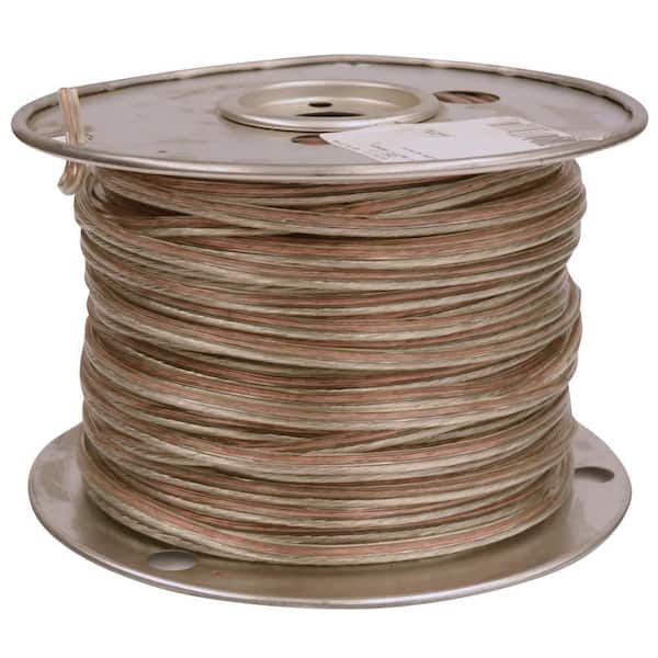 Southwire 100 ft. 18/2 Clear Stranded CU Speaker Wire 55797706 - The Home  Depot