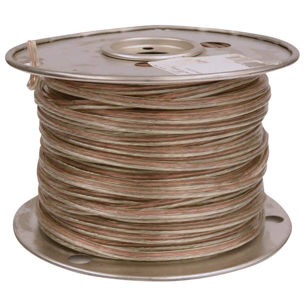 Southwire 25 ft. 14-Gauge/2 Clear Stranded CU CL3R Speaker Wire 94607l118 -  The Home Depot