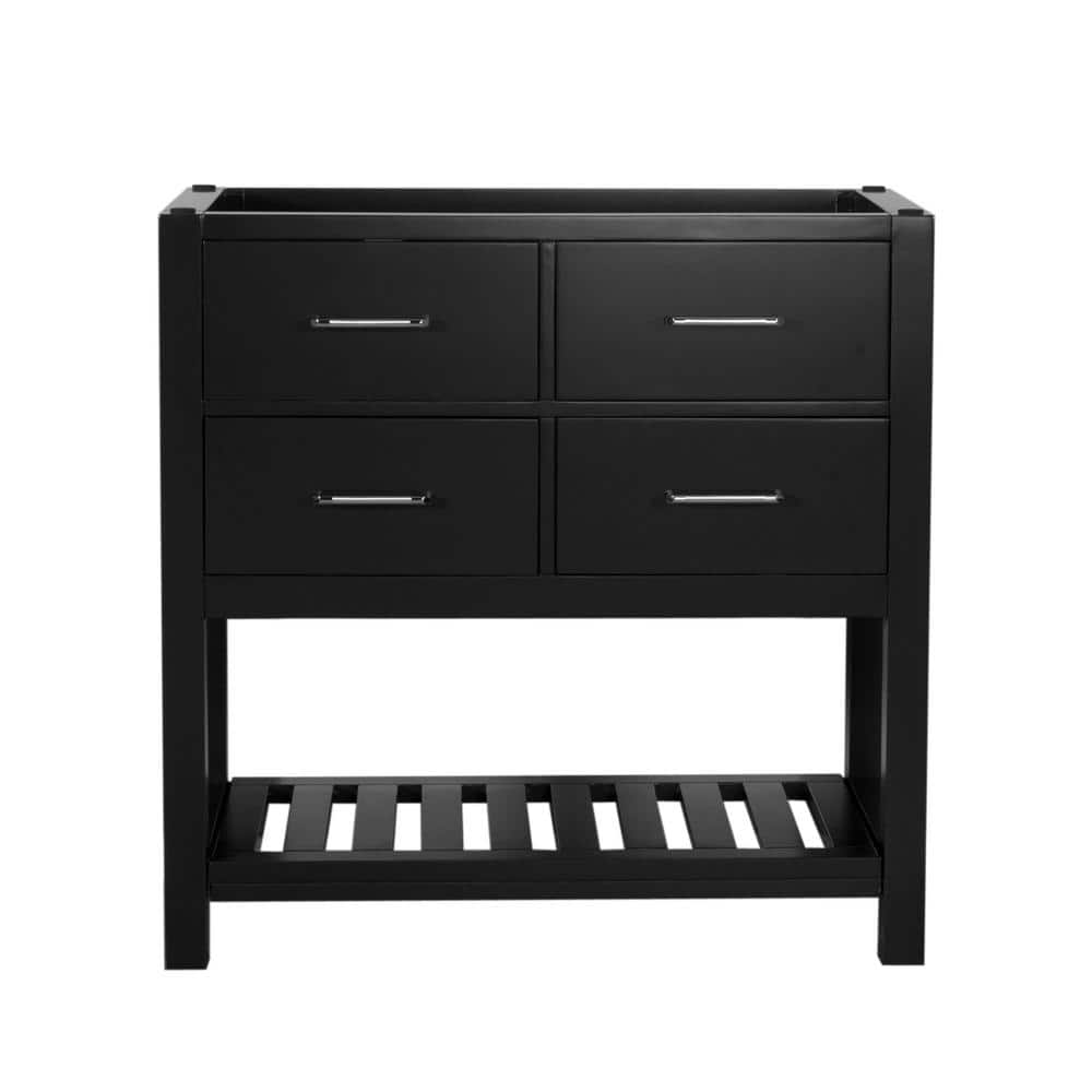Santa Monica 36 in. W x 18 in. D x 35 in. H Bath Vanity Cabinet without Top