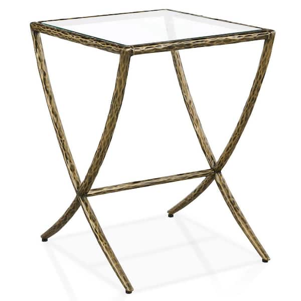 ヒステリックグラマー HEAD PHONE WOMAN SIDE TABLE Furniture of America Parto 22 in. Modern Forged Gold Metal