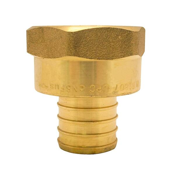Apollo 25-Pack 3/4" PEX B X 3/4" Male NPT Expansion Adapters – Brass, For PEX A Systems (Uponor, Wirsbo, Sioux Chief)