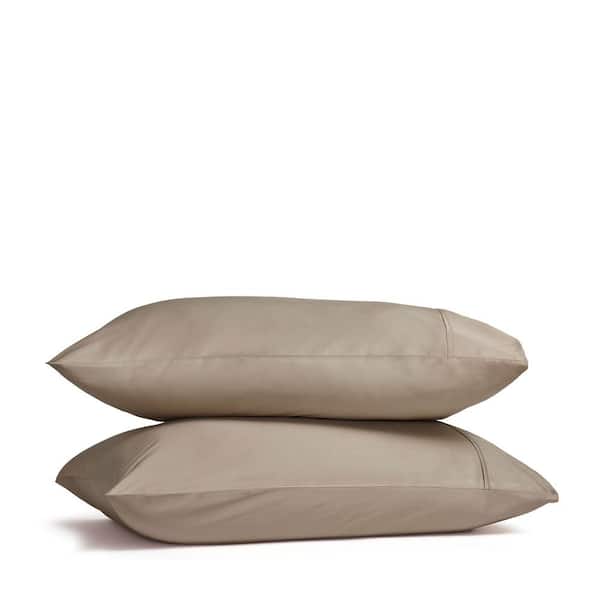 Superior Sheet Almond Cotton Standard Pillow Case Pair