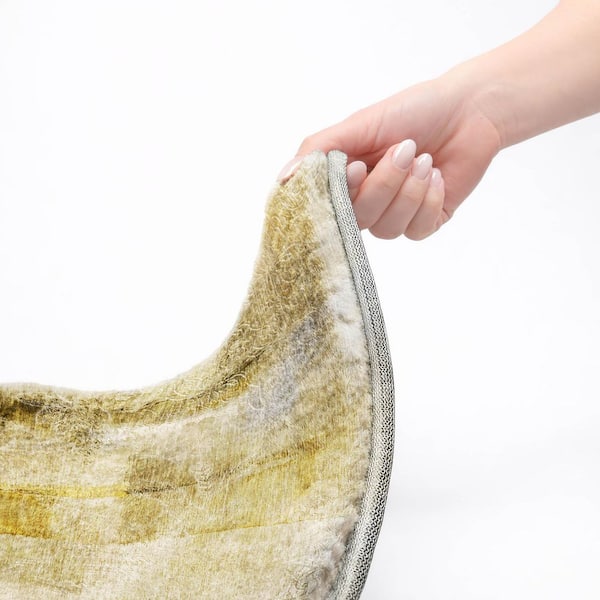 Dream Shag Premium Machine Washable Abstract ADS537 Taupe 10 ft. x 14 ft. Area Rug