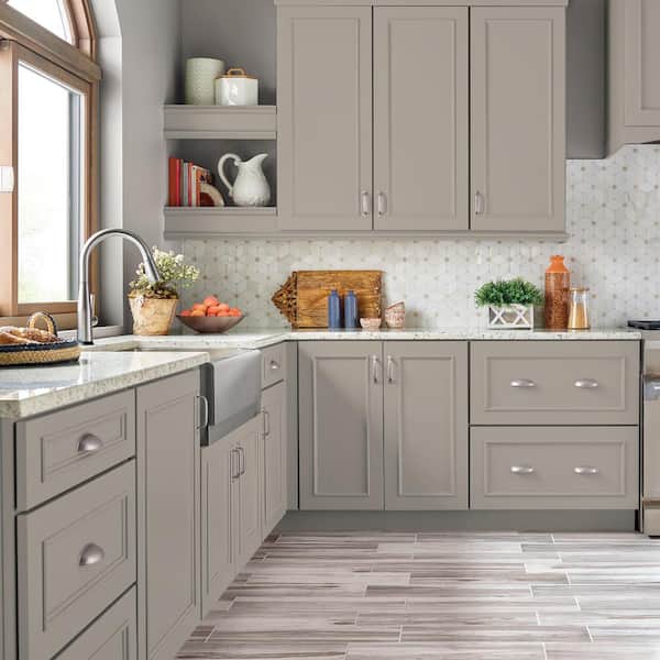 1 gal. #PPU18-13 Perfect Taupe Semi-Gloss Enamel Interior/Exterior Cabinet, Door & Trim Paint