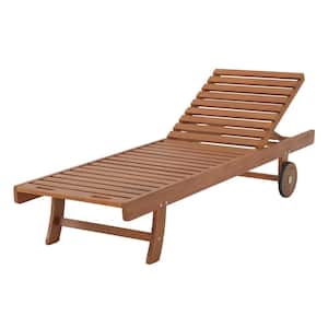Caspian Eucalyptus Wood Outdoor Lounge Chair