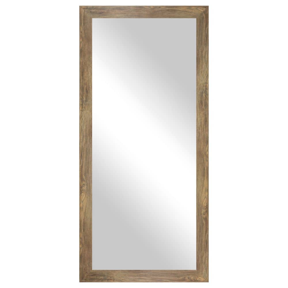 Modern Rustic (52 in. W x 33 in. H) Brown MDF Wide Rectangle Mirror price history on PriceWatchPro