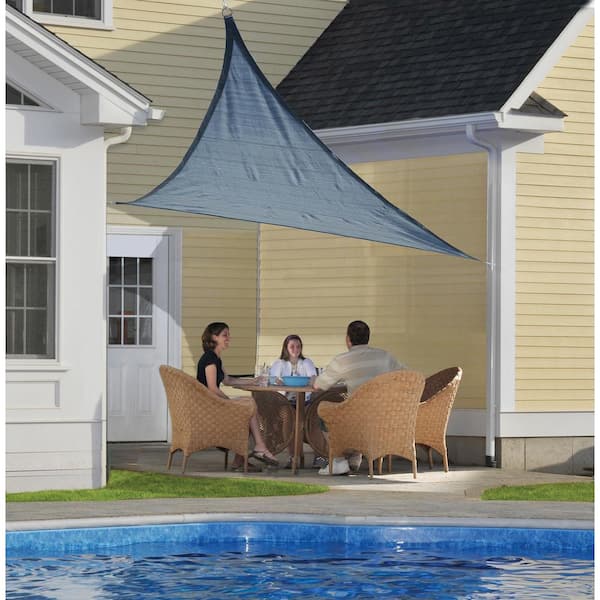 16.5 x 16.5 x16.5 Triangle Canopy Sun Sail Shade UV Block Protect Outdoor Patio Lawn Swimming Pool Shelter Garden Cover GreenWise®
