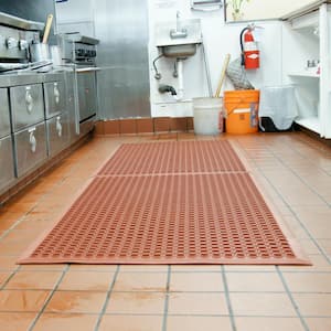 Dura-Chef Red 1/2 in. x 36 in. x 60 in. Rubber Comfort Mat