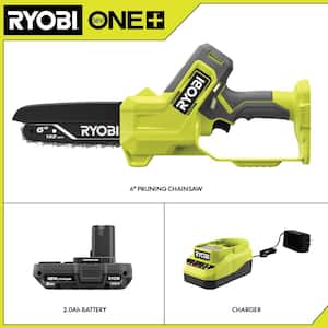 ONE+ 18V 6 in. Cordless Battery Compact Pruning Mini Chainsaw with 2.0 Ah Battery and Charger