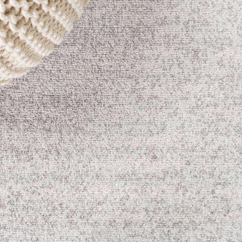 Gray and Cream Abstract Reversible 4' x 6' Synthetic Rug