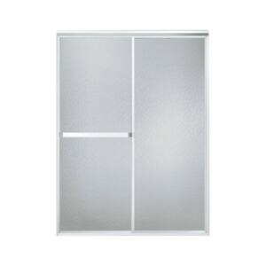 Standard 48 in. x 70 in. Framed Sliding Shower Door in Soft Silver