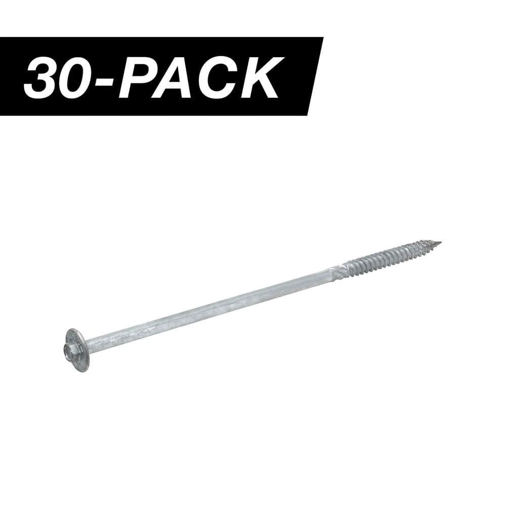 3/8 in. x 10 in. Hex Washer Head Structural Hot Dipped Galvanized Screw (30-Piece) price history on PriceWatchPro