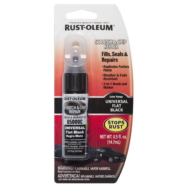 Rust-Oleum Automotive 0.5 oz. Universal Flat Black Scratch & Chip Repair  Marker U5000C - The Home Depot
