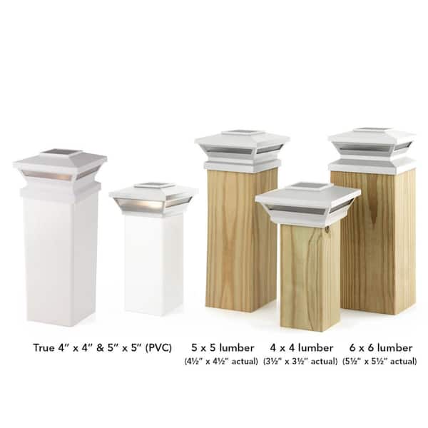 Deckorators Omni Multi-Fit White Solar Lamp