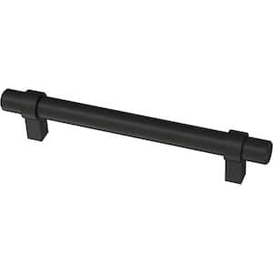 Simple Wrapped Bar 5-1/16 in. (128 mm) Matte Black Cabinet Drawer Pull (30-Pack)