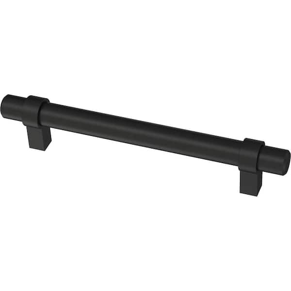 Franklin Brass Simple Wrapped Bar 5-1/16 in. (128 mm) Matte Black Cabinet Drawer Pull (30-Pack)
