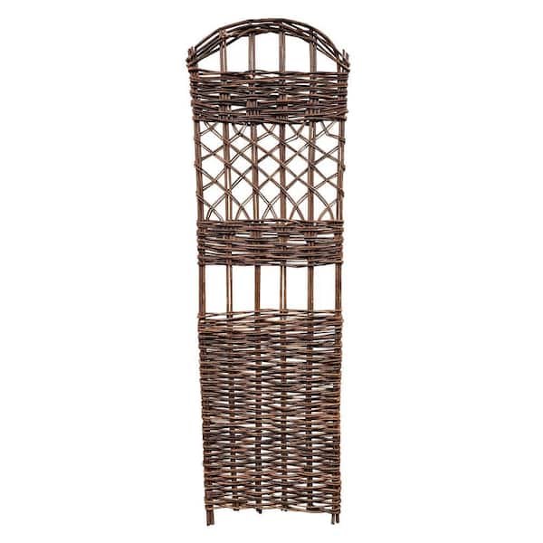 60 in. Woven Willow Lattice Trellis