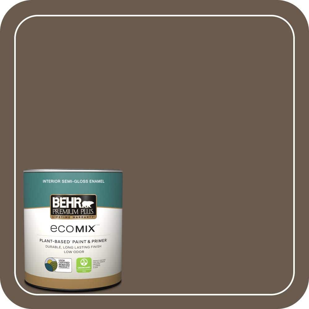 1 qt. #PPU5-02 Aging Barrel Semi-Gloss Enamel EcoMix Plant-Based Interior Paint & Primer price history on PriceWatchPro