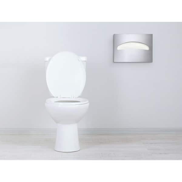 Stainless Steel Half-Fold Toilet Seat Cover Dispenser and Paper Towel Dispenser Combo
