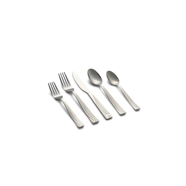 40-Piece Silverware Set, Black Hammered Stainless Steel Flatware Sets for  8, Food-Grade Tableware Set, Including Fork Knife Spoon Set, Durable Home