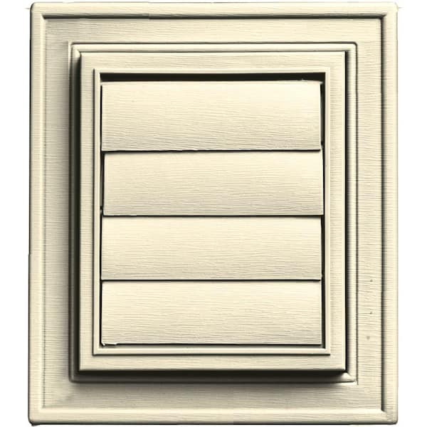 Mid America 7 in. x 8 in. #020 Heritage Cream Master Exhaust Square Dryer Vent Mounting Block