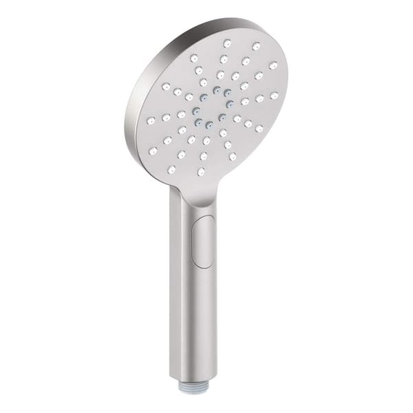 KIBI Circular 3-Spray Wall Mount Handheld Shower Head 1.75 GPM in Brushed Nickel