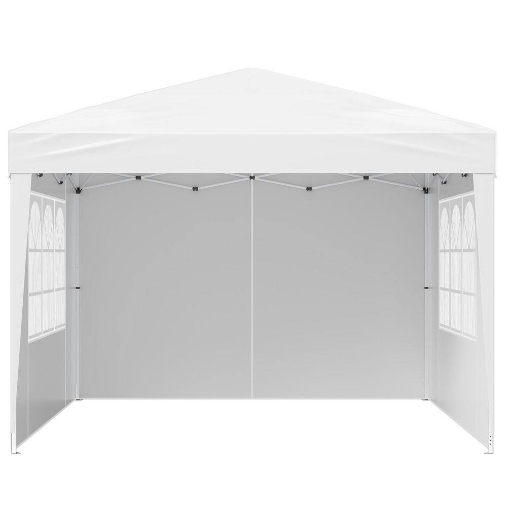 Pop Up Canopy, 10 x 10 ft. Instant Canopy Portable Gazebo w/ 3-Sidewalls and 2-Ventilated Windows Height Adjustable Tent price history on PriceWatchPro