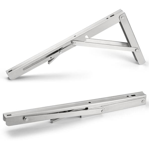 Polished Stainless Folding Shelf Bench Table Folding Shelf or Bracket New