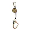 Guardian Fall Protection 10901 11 Ft. Retractable Lifeline with 1 In. Nylon Webbing, Rebar Hook and Carabiner