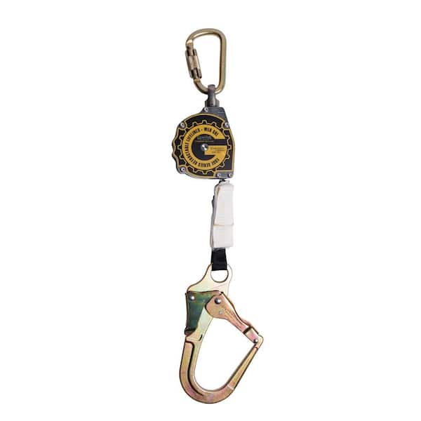 Guardian Fall Protection 11 ft. x 1 in. Nylon Webbing with Rebar Hook and Carabiner