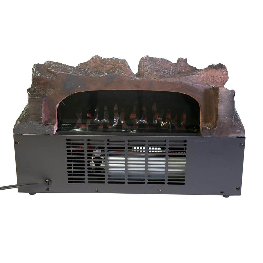 Comfort Glow Black Electric Log Insert Heater with Firebox Projection