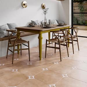 Tetuan Cotto 8-5/8 in. x 8-5/8 in. Porcelain Floor and Wall Take Home Tile Sample
