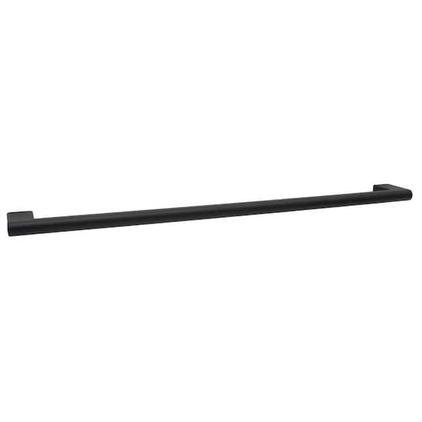 Vail 12 in. (305 mm) Center-to-Center Modern Matte Black Bar Drawer Pull