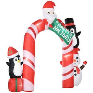 10 ft. Giant Christmas Inflatables Archway with Santa for Yard Garden