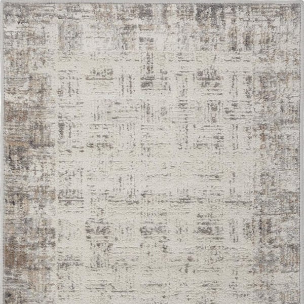 5 ft. x 7 ft. Teal, Ivory Oriental Washable Area Rug