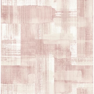 Trosa Light Pink Brushstroke Strippable Wallpaper (Covers 56.4 sq. ft.)