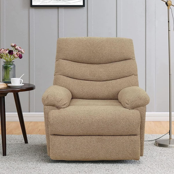 Unbranded Anthony II Mocha Brown Fabric Standard (No Motion) Recliner