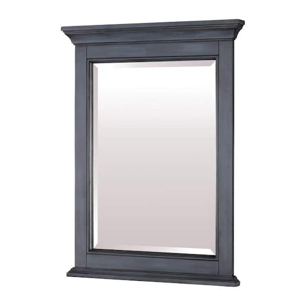 Unbranded 24 in. W x 32 in. H Rectangular Glass Framed Wall Mount Modern Decor Bathroom Vanity Mirror