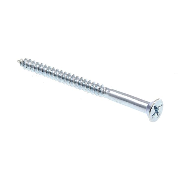 Prime-Line #9 x 2-1/2 in. Zinc Plated Steel Phillips Drive Flat Head Wood Screws (25-Pack)