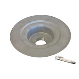 Kerdi-Drain 2 in. Outlet Threaded Stainless Steel Drain Flange No Corners