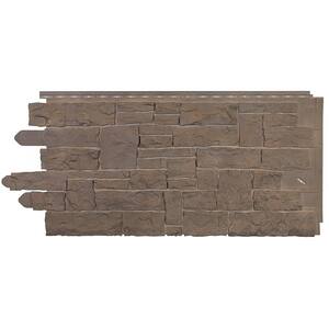 stacked stone siding vinyl novik moka polymer pack sk smoke gray feet square box depot