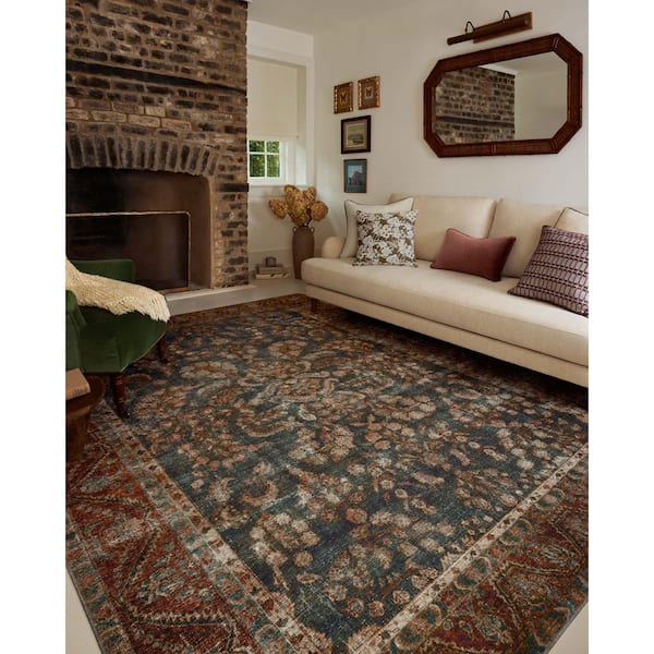 Loloi Chris Love Julia Jules Ocean / Spice 9 ft. 6 in. x 14 ft