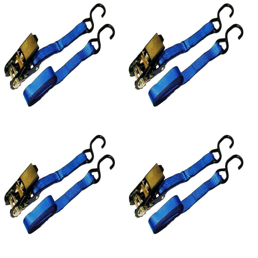 10 ft. x 1 in. 1200 lbs. Ratchet Tie-Down Strap (4-Pack) price history on PriceWatchPro